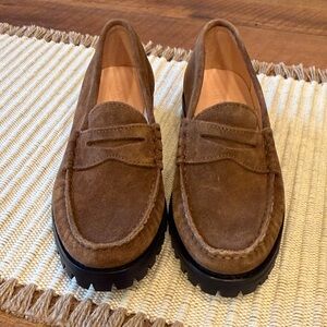 J. Crew Women's Brown Suede Penny Loafers “Penny”